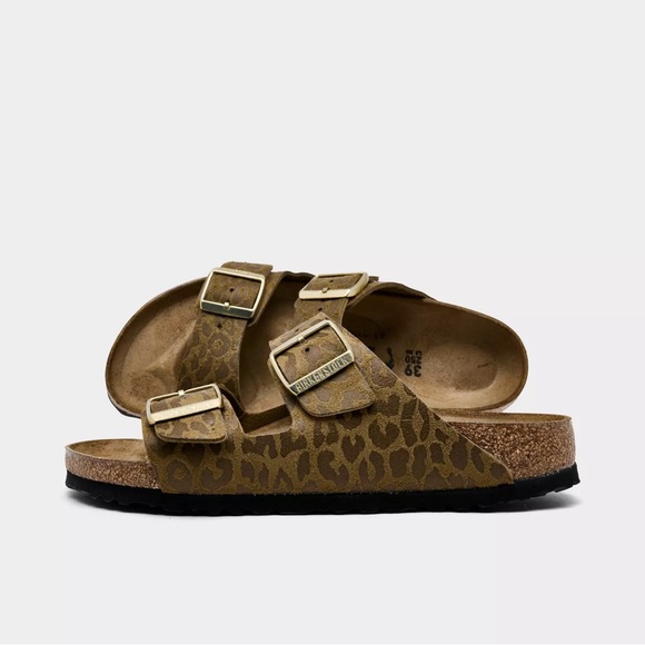Birkenstock Shoes - NEW Birkenstock: Arizona Leo Khaki Size 40/US 9W Narrow fit